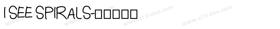 I SEE SPIRALS字体转换